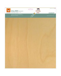 Arc Crafts BARC Wood Sheet W/Adhesive Backing 12"X12"-White Birch