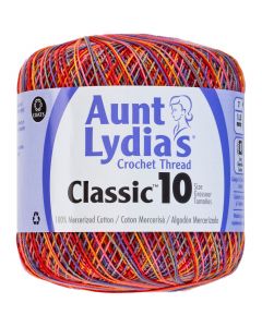 Coats Crochet Aunt Lydia's Classic Crochet Thread Size 10-Passionata