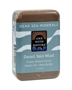 One With Nature Dead Sea Mineral Dead Sea Mud Soap - 7 oz