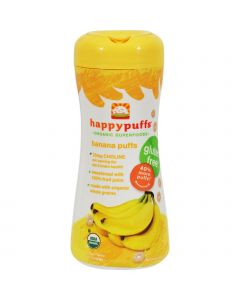 Happy Baby Organic Puffs Banana - 2.1 oz - Case of 6