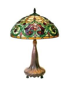 Warehouse of Tiffany Tiffany-style Jeweled Edition Table Lamp