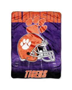 The Northwest Company Clemson College "Overtime" 60x80 Micro Raschel Throw