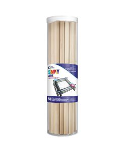 Loew-Cornell Simply Art Wood Dowels 12"-Natural Assorted Widths 50/Pkg