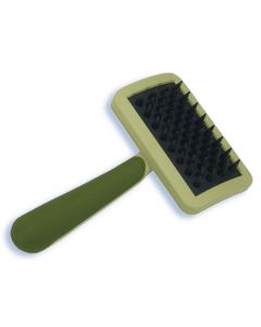 Safari Cat Massage Brush Green 6.5" x 3.2" x 2"