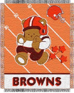The Northwest Company Browns baby 36"x 46" Triple Woven Jacquard Throw (NFL) - Browns baby 36"x 46" Triple Woven Jacquard Throw (NFL)