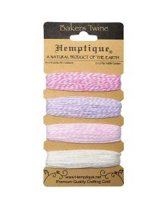 Hemptique Cotton Baker's Twine 2-Ply 120'-Flamingo