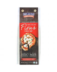DeLallo Flour - Organic - Italian - Type 00 - Superfine - 17.6 oz - case of 10