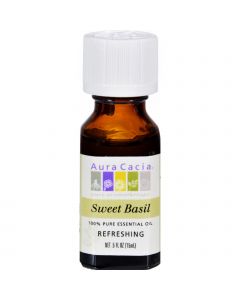 Aura Cacia Pure Essential Oil Sweet Basil - 0.5 fl oz
