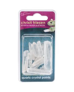 Great Create Christi Friesen Quartz Crystal Points 20/Pkg-White
