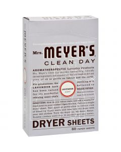 Mrs. Meyer's Dryer Sheets - Lavender - Case of 12 - 80 Sheets