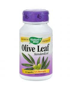 Nature's Way Olive Leaf Standardized - 60 Capsules