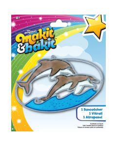 Colorbok Makit & Bakit Suncatcher Kit-Dolphins