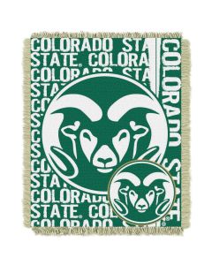 The Northwest Company Colorado State College 48x60 Triple Woven Jacquard Throw - Double Play Series