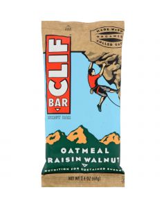 Clif Bar - Organic Oat Raisin Walnut - Case of 12 - 2.4 oz
