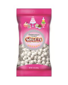 Celebrations By SweetWorks Sixlets(R) 14oz-Shimmer (TM) White - Celebrations By SweetWorks Sixlets(R) 14oz-Shimmer (TM) White