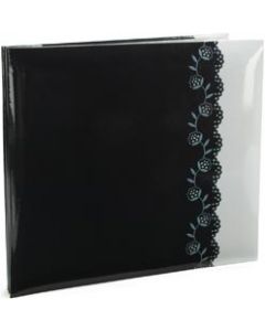 MBI Black & White Post Bound Album 12"X12"-Black & White Deco