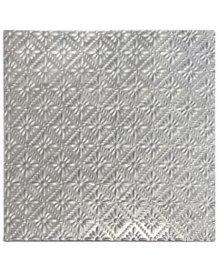 BCI Crafts Salvaged Tin Ceiling Tile 12"X12"-Raw Metal Rosette