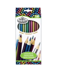 Royal Brush Metallic Colored Pencils-12/Pkg