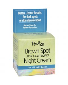 Reviva Labs Brown Spot Night Cream Skin Lightening - 1 oz