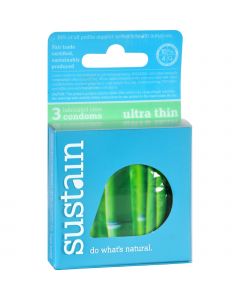 Sustain Condoms Ultra Thin - 3 Pack