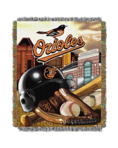 The Northwest Company Orioles  "Home Field Advantage" 48x60 Tapestry Throw
