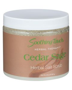 Soothing Touch Herbal Salt Scrub - Cedar Sage - 20 oz