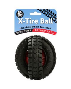 Pet Qwerks Medium Blinky X-Tire Ball-