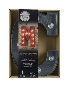 Darice Silver Metal Marquee Letter 9.875"-C