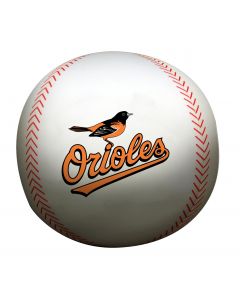 The Northwest Company Orioles 12" Diameter Beaded Spandex Baseball Pillow (MLB) - Orioles 12" Diameter Beaded Spandex Baseball Pillow (MLB)