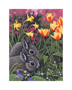 Royal Brush Junior Small Paint By Number Kit 8.75"X11.75"-Spring Bunnies
