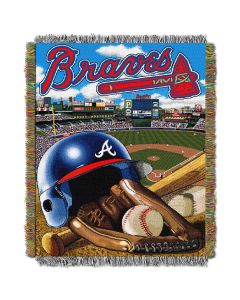 The Northwest Company Braves  "Home Field Advantage" 48x60 Tapestry Throw