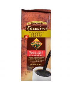 Teeccino Mediterranean Herbal Coffee - Medium Roast - Caffeine Free - Vanilla Nut - 11 oz