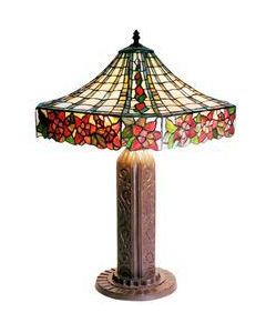 Warehouse of Tiffany Tiffany-style Rose Mission-style Table Lamp
