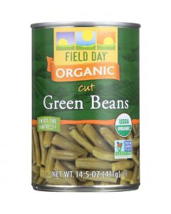 Field Day Beans - Organic - Green - Cut - 14.5 oz - case of 12