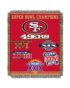 The Northwest Company 49ers  "Commemorative" 48x60 Tapestry Throw