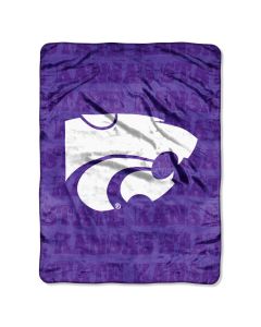 The Northwest Company Kansas State Micro Grunge  Micro 46x60 Raschel Throw (College) - Kansas State Micro Grunge  Micro 46x60 Raschel Throw (College)