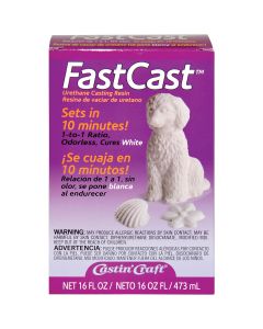 ENVIRONMENTAL NEW! Castin'Craft FastCast White Casting Resin 16oz-