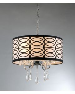 Warehouse of Tiffany Crystal Roxanne 4-light Chandelier
