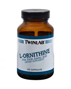 Twinlab L-Ornithine - 500 mg - 100 Capsules