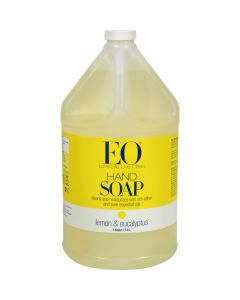 EO Products Liquid Hand Soap Lemon and Eucalyptus - 1 Gallon