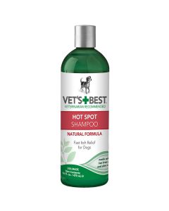 Vet's Best Hot Spot Dog Skin Care Shampoo 16oz Green 2.45" x 2.45" x 8"