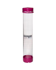 Viewtainer Tethered Cap Storage Container 2.75"X15"-Raspberry