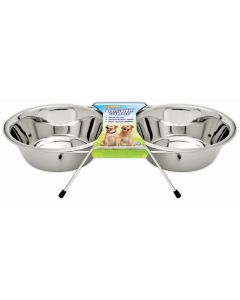 Westminster Pet Products Stainless Steel Double Diner 2qt-