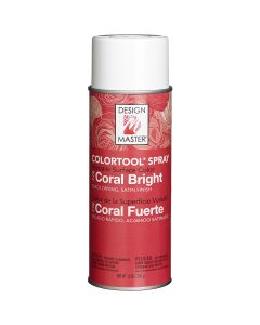 Design Master Colortool Spray Paint 12oz-Coral Bright