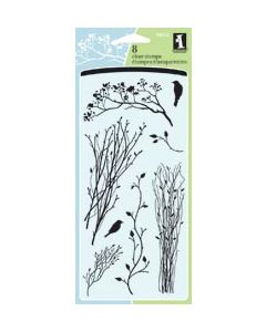 Inkadinkado Clear Stamps 4"X8"-Delicate Branches