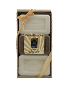 One With Nature Dead Sea Mineral Soap Gift Pack - 3.4 oz Each (Multi-Pack) - One With Nature Dead Sea Mineral Soap Gift Pack - 3.4 oz Each (Multi-Pack)