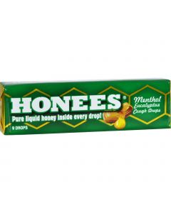 Honees Cough Drops - Menthol - Case of 24 - 9 Pack