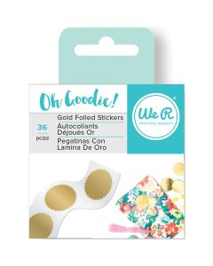 We R Memory Keepers We R Oh Goodie! Foil Stickers 36/Roll-Gold Starburst