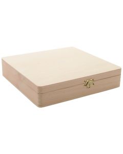 Darice Unfinished Cigar Box-8.125"X8.375"X1.75"