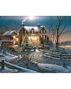 White Mountain Puzzles Jigsaw Puzzle Terry Redlin 1000 Pieces 24"X30"-And Crown Thy Good With Brotherhood